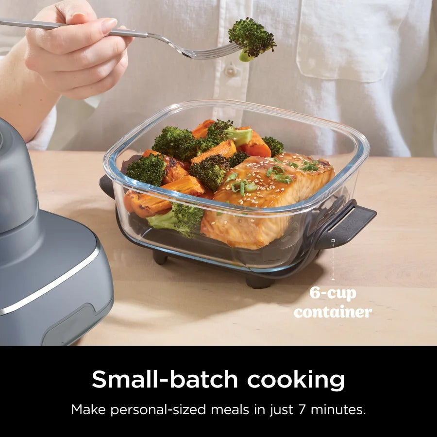 4-in-1 Portable Glass Air Fryer Cooking System