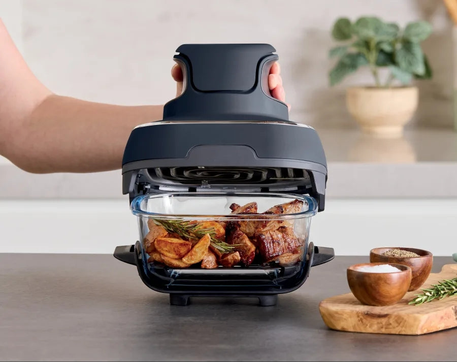 4-in-1 Portable Glass Air Fryer Cooking System