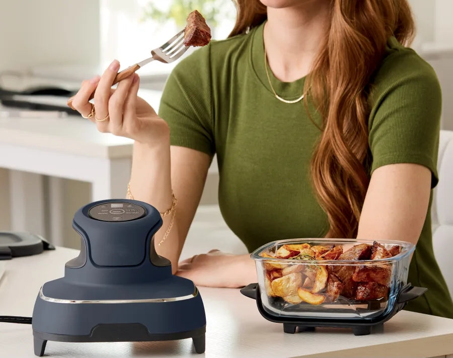 4-in-1 Portable Glass Air Fryer Cooking System
