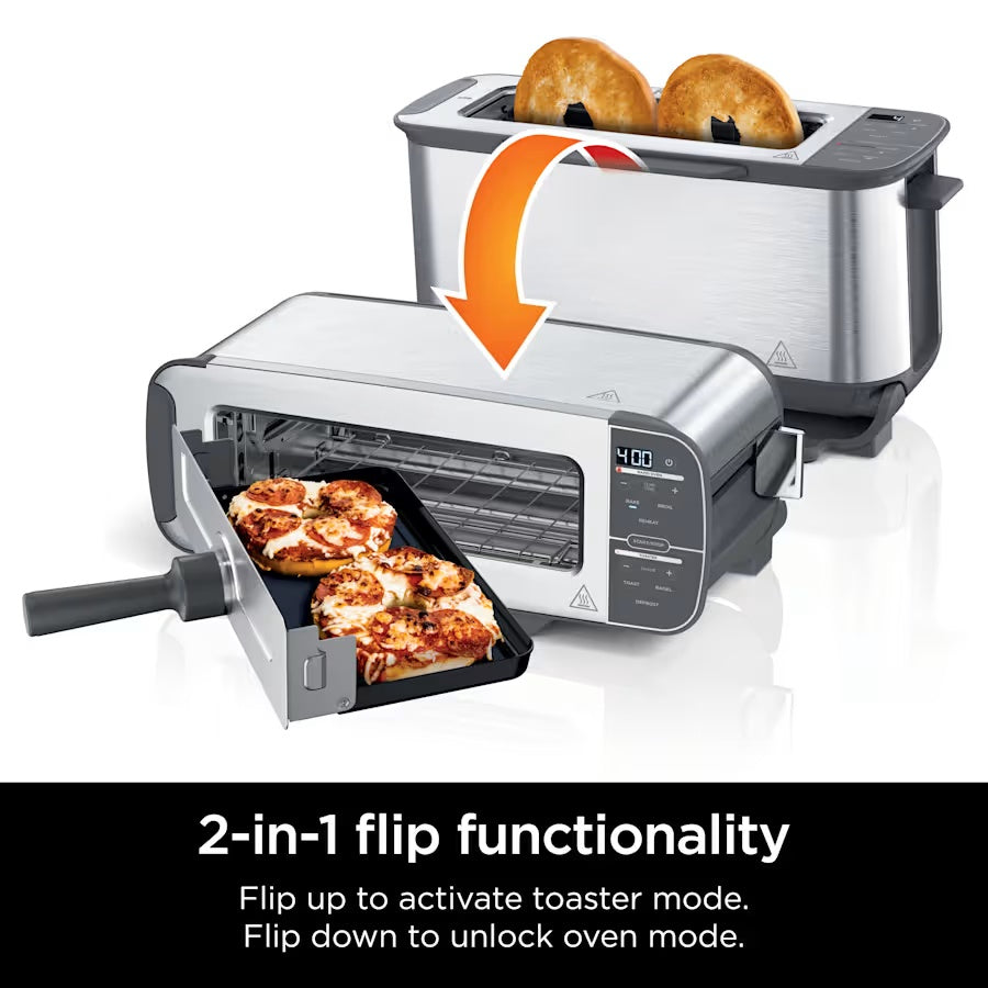 2-in-1 Flip Toaster