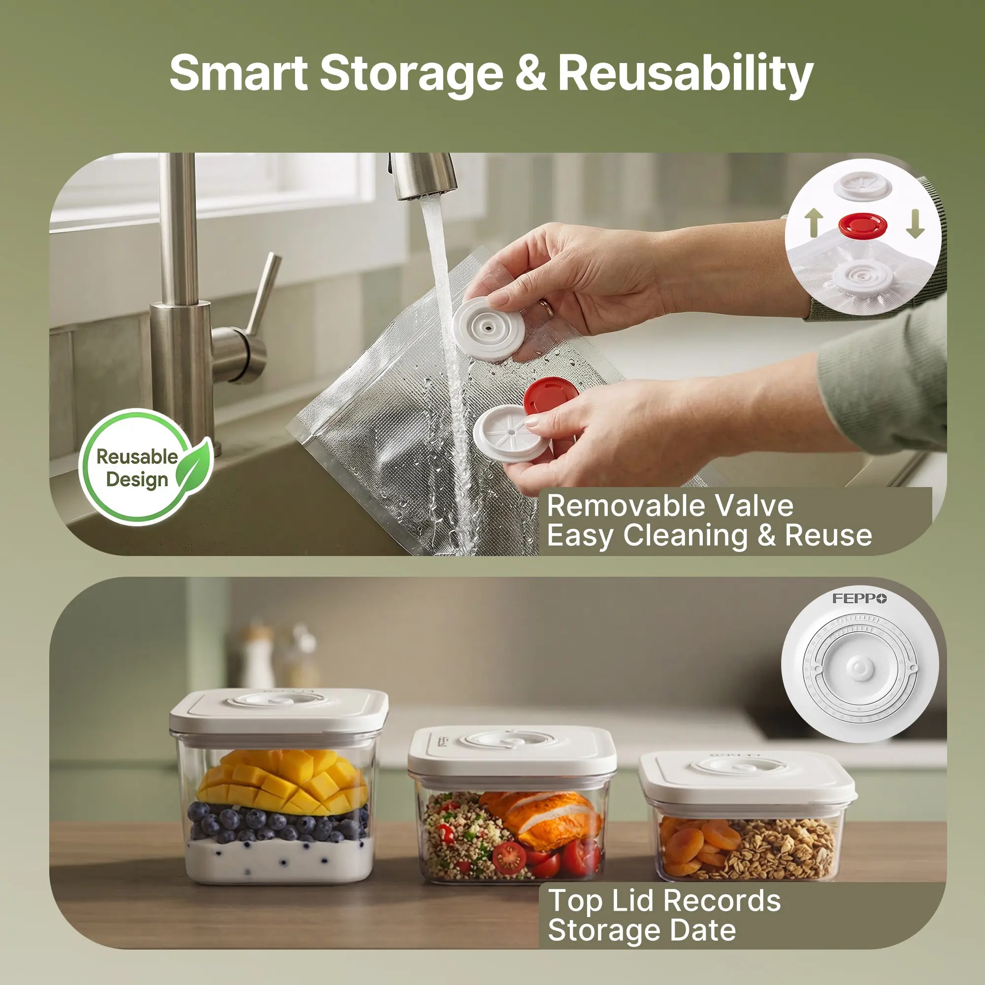 MINJIA Compact Vacuum Sealer for Food