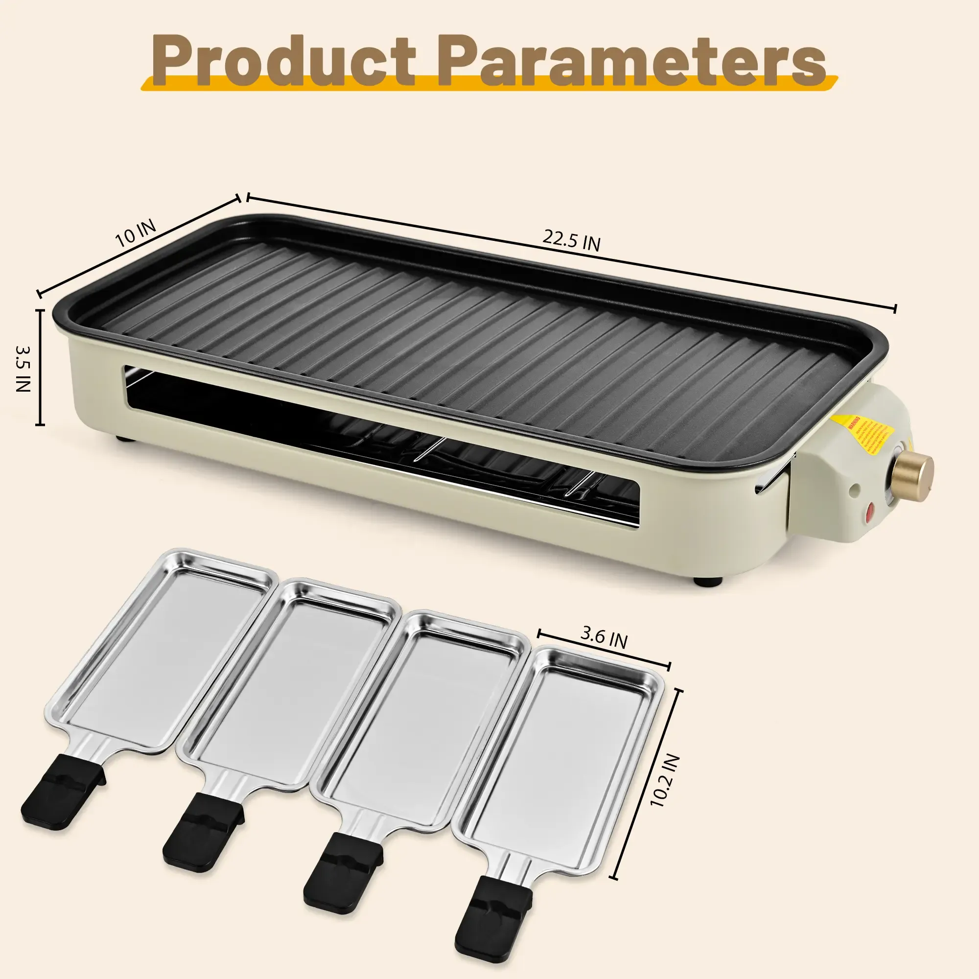MINJIA Electric Indoor Grill,2 in 1 Indoor Grills