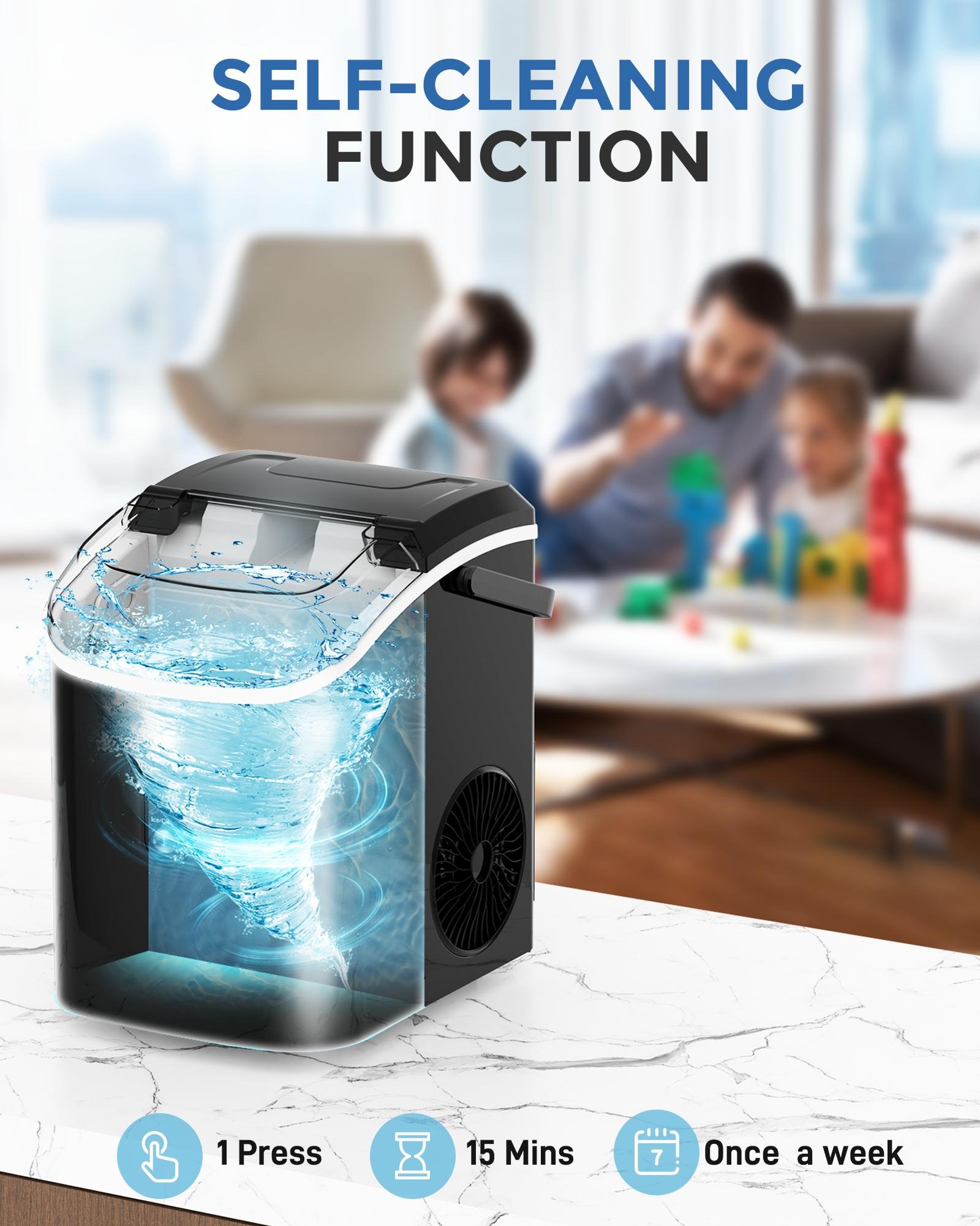 MINJIA® Nugget Ice Maker – Chewable Sonic Ice Machine for Home