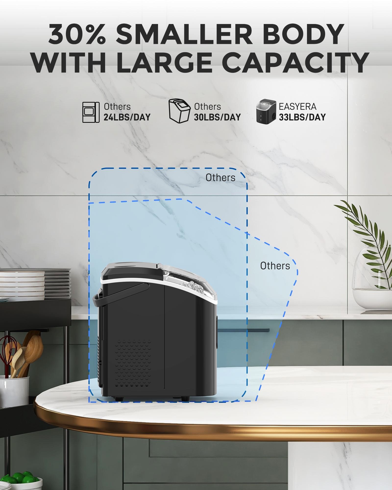 MINJIA® Nugget Ice Maker – Chewable Sonic Ice Machine for Home