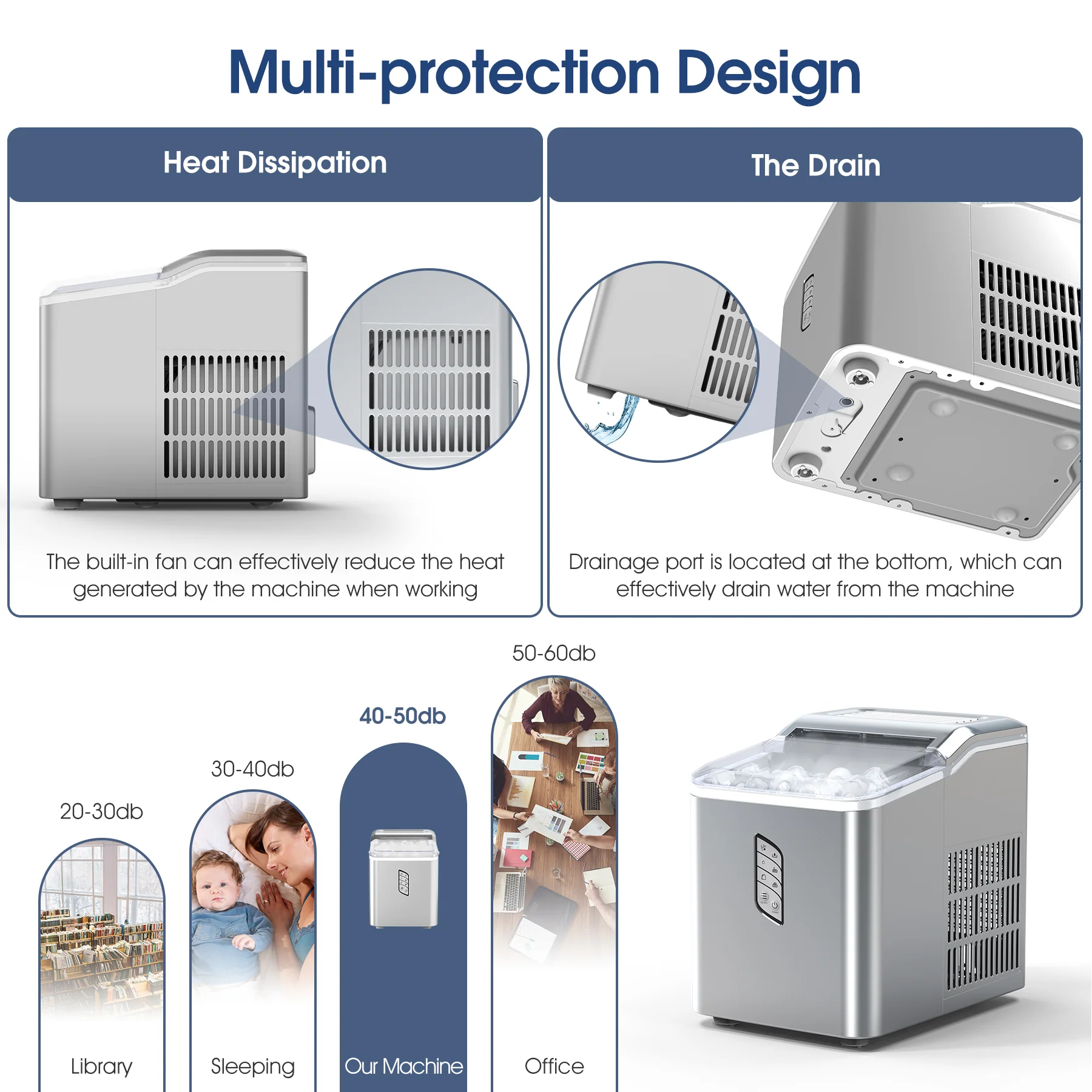 MINJIA® Ice Maker Machine