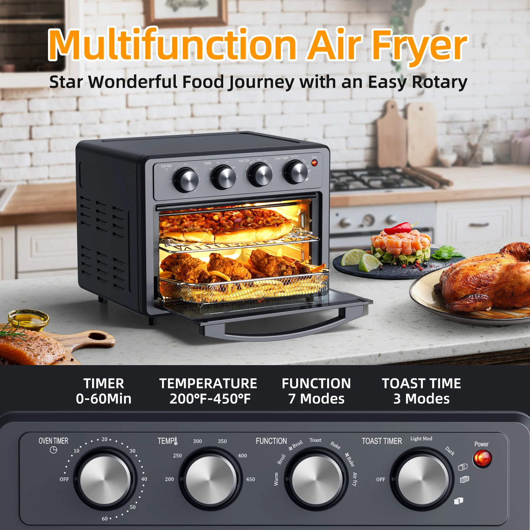 MINJIA® Air Fryer Toaster Oven