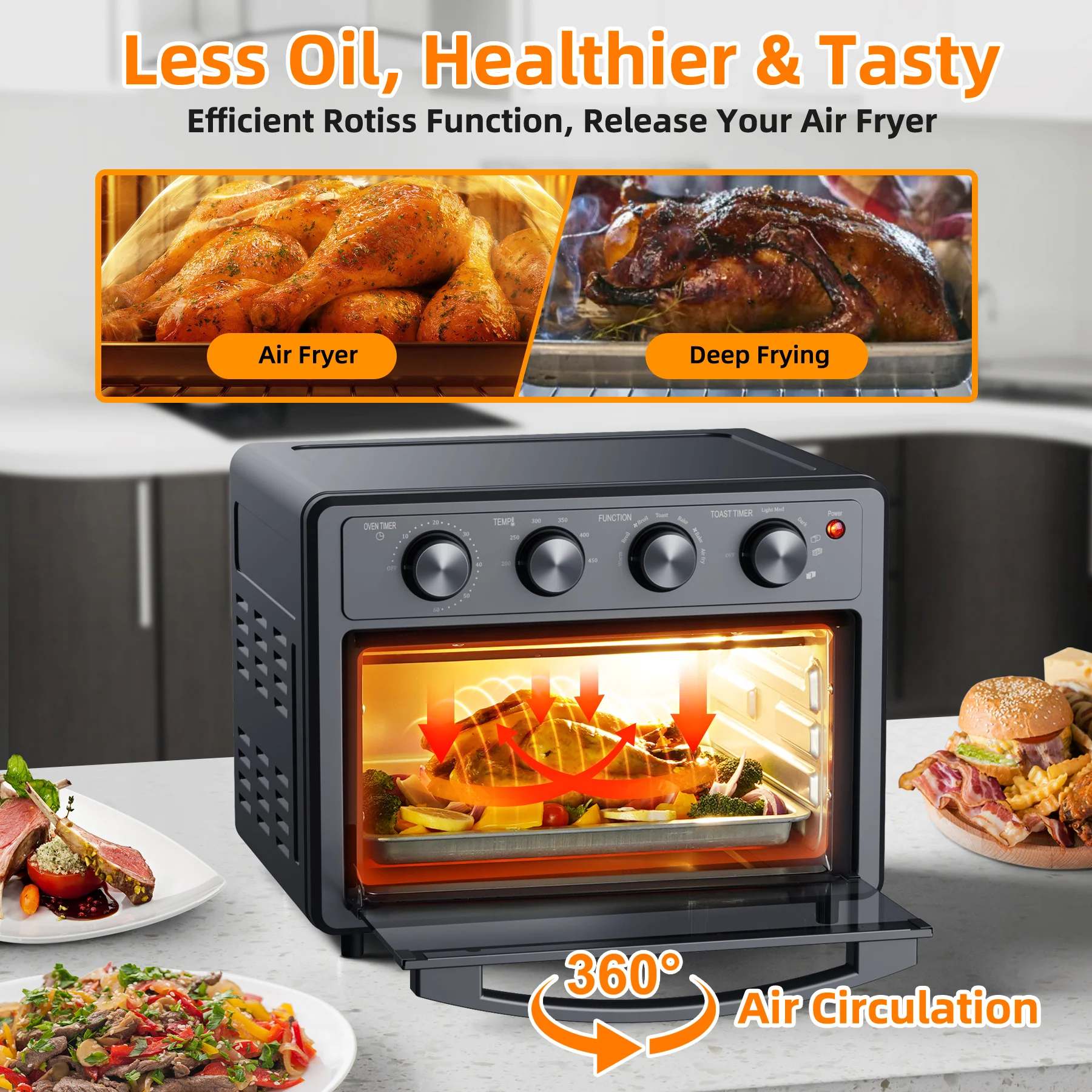 MINJIA® Air Fryer Toaster Oven
