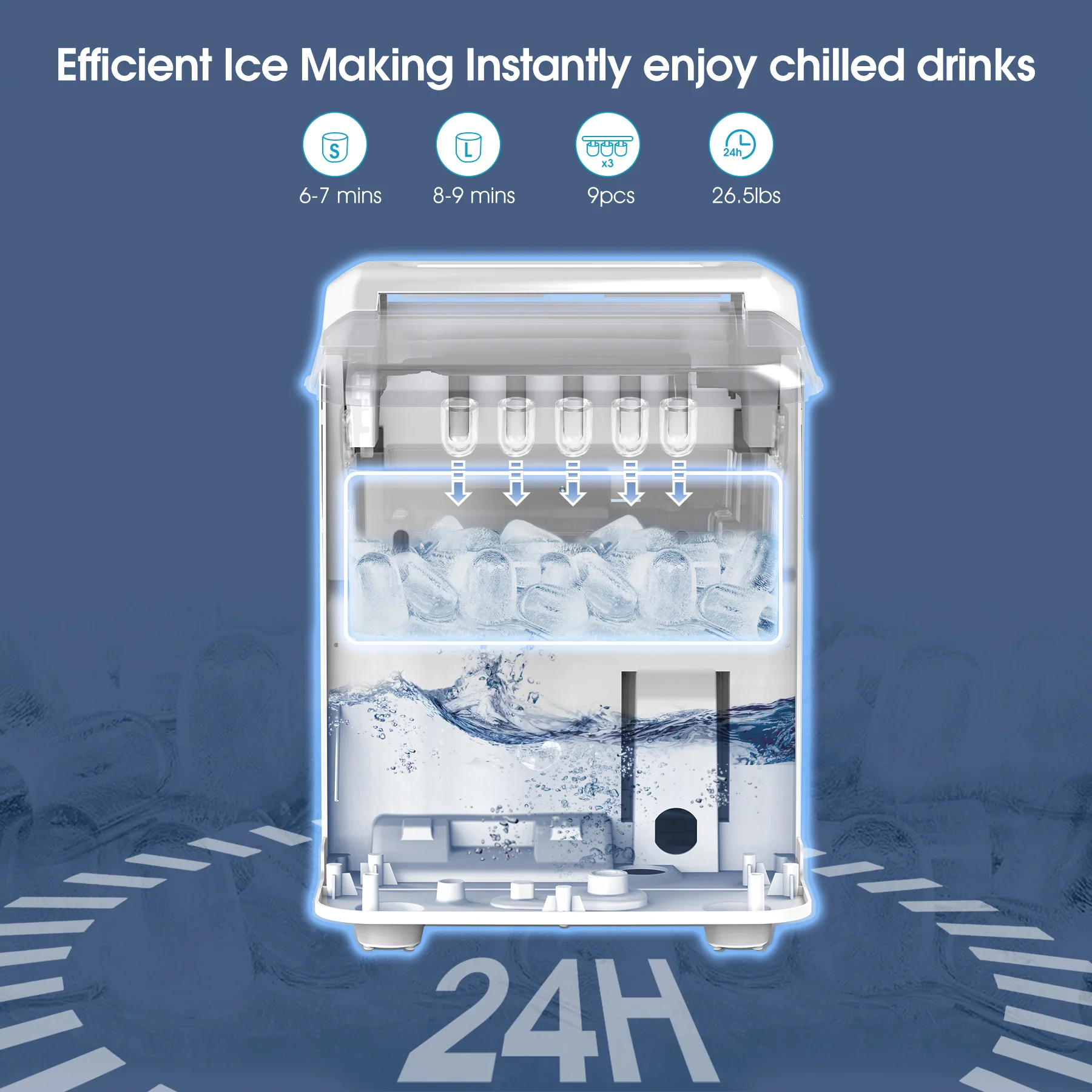 MINJIA® Ice Maker Machine